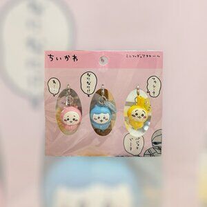 [SOLD] Chiikawa | Keychain Set of 3 | Mini Figure Key Charm | Hachiware | Usagi